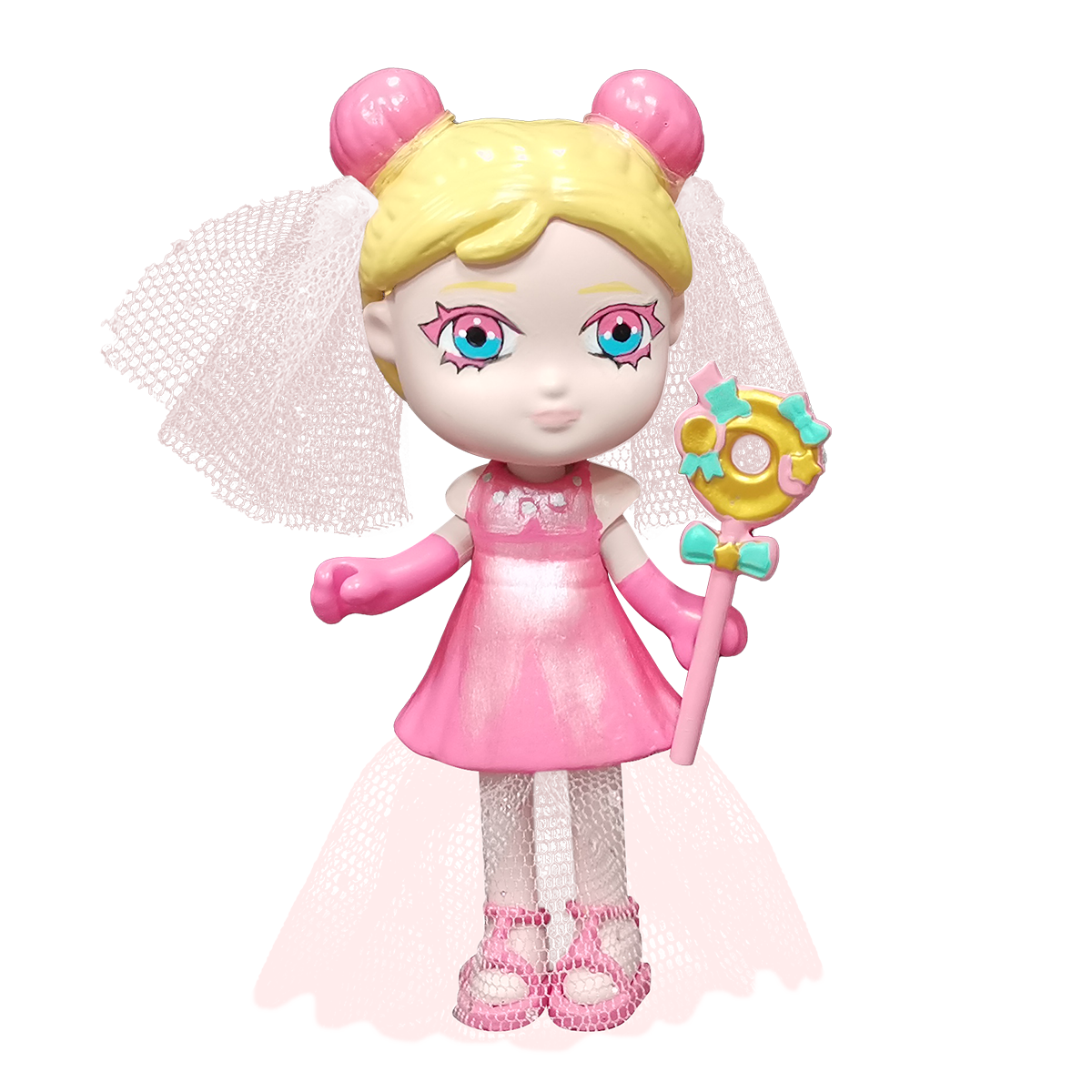 เจ้าหญิงสีชมพูพร้อมชุดเดรสผ้า