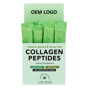 Poudre de peptides de collagène hydrolysé de type 1 et 3, non aromatisée, provenant de bétail nourri à l'herbe et élevé en pâturage, pour la santé intestinale, les articulations, les cheveux, la peau et les ongles - Product Image 1