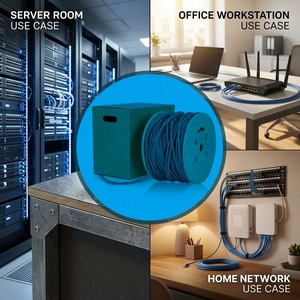 <span class=keywords><strong>สาย</strong></span><span class=keywords><strong>แลน</strong></span>อินเทอร์เน็ตแบบขายส่ง พร้อมฉนวน LSZH PVC ยาว 1000 ฟุต 305 <span class=keywords><strong>เมตร</strong></span> ทองแดงแท้ 100% ม้วนไม้ Cat8 FFTP SFTP Cat 8 สำหรับใช้งาน<span class=keywords><strong>ภายนอก</strong></span>อาคาร - Product Image 4
