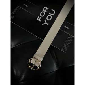 Ceinture en cuir véritable Fiori, cuir de vache, couleur unie, boucle à ardillon décontractée, design géométrique, ceinture pour femme - Product Image 2