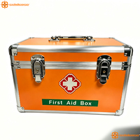 Trousse de premiers secours d'urgence personnalisée, boîte de rangement en aluminium pour médicaments, sacs médicaux superposés, boîte de rangement vide pour médicaments