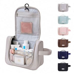 Sac de toilette de voyage suspendu portable, grand format, pas cher, avec crochet et poignée, pour rangement de cosmétiques – Vente en gros - Product Image 1