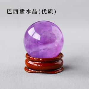 ลูกบอลคริสตัลอาเกตสีชมพูธรรมชาติเครื่องประดับอเมทิสต์ซิทรินพร้อมคริสตัลสีขาวขัดเงาหินดิบลูกบอลฮวงจุ้ยพลังงาน - Product Image 2