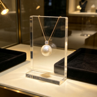 Collier de perles d'eau douce de 12,5 mm, pendentif de luxe à grosse perle unique, collier de perles en métal précieux personnalisé