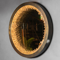 Applique murale LED contemporaine en cristal de roche carré pour chambre principale