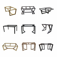 Pieds de table modernes en or SPONGDE pour la maison, le bureau, l'hôtel, table à café élégante, table à manger