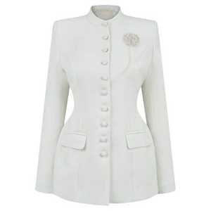 Veste pour femme de haute qualité Style élégant Décoration de perles Service ODM - Product Image 1