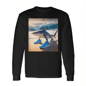 Maglietta a maniche lunghe Tralalero Tralala Gen Alpha Shark Meme - Product Image 2