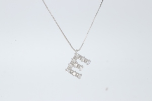 <span class=keywords><strong>IG</strong></span> Promotion Colliers Pendentifs Initiales Homme Femme en Argent Sterling 925 Moissanite D VVS 1ct Testée Bijoux Personnalisés de Haute Qualité - Product Image 3
