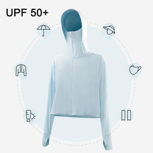 2023 mặt trời bảo vệ quần áo của phụ nữ UV bảo vệ UPF 50 + Shawl phong cách dù để che nắng thể thao ngoài trời phát ban bảo vệ - Product Image 1