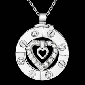 Stairway To Heaven Cuore <span class=keywords><strong>Collana</strong></span> <span class=keywords><strong>Collana</strong></span> In <span class=keywords><strong>Argento</strong></span> Pendente Della <span class=keywords><strong>Collana</strong></span> di <span class=keywords><strong>Coppia</strong></span> Con Due Catene Per Le Donne Gioielli Uomo - Product Image 6