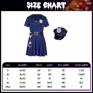 Disfraz <span class=keywords><strong>de</strong></span> Policía <span class=keywords><strong>para</strong></span> <span class=keywords><strong>Mujer</strong></span> Adulta Vestido <span class=keywords><strong>de</strong></span> Oficial con Faldas <span class=keywords><strong>para</strong></span> Cosplay y <span class=keywords><strong>Disfraces</strong></span> <span class=keywords><strong>de</strong></span> <span class=keywords><strong>Halloween</strong></span> - Product Image 4