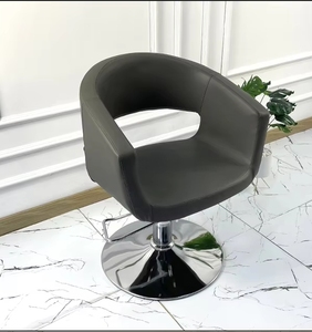 Sillón de Peluquería Metálico para Cortar y Teñir el Cabello, con Elevación, Simple, de Cuero, Puede Colocarse Boca Abajo - Product Image 4
