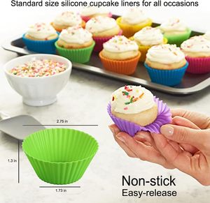 <b>Silicone</b> Round Muffin Cup Mould Kitchen Accessories for <b>Baking</b> Cake Tools - Product Image 6