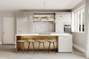 Meuble de cuisine en chêne <span class=keywords><strong>blanc</strong></span> massif, sur mesure, avec insert cerused extensible et organisateur en bois massif - Product Image 5