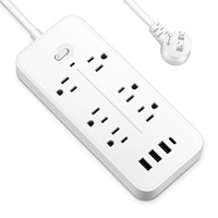 Multiprise USB 10A à 3 ports USB avec protection contre les surcharges et les surtensions, directement de l'usine, pour l'Amérique du Nord