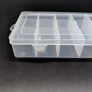 Hình chữ nhật trong suốt PP nhựa 18 gird có thể tháo rời hộp lưu trữ cho đồ trang sức - Product Image 4
