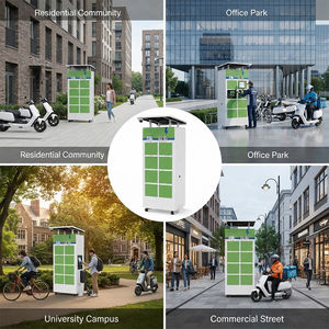 Gabinete Inteligente para Intercambio de Baterías de Motocicletas Eléctricas con Techo Solar ZF6008 ZF6012, Kiosco de Carga Compartida a Prueba de Agua - Product Image 5