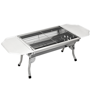 Cina fabbrica in acciaio inox portatile all'aperto barbecue griglia pieghevole carbone barbecue per il campeggio - Product Image 1