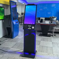Kiosque en libre-service intelligent de 27 pouces avec lecteur de carte, code QR et LED