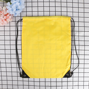 <b>Plain</b> Custom Made Printed Promotional Polyester Sports Drawstring <b>Bag</b> - Product Image 6