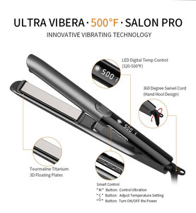 Prancha de Cabelo Profissional 500F de Titânio Tornado com Display LCD, Vibração Iônica Elétrica e Etiqueta Privada Personalizada - Product Image 2