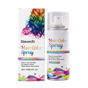 GleamXi Vente en gros de colorant capillaire <span class=keywords><strong>temporaire</strong></span> <span class=keywords><strong>rose</strong></span> rouge argenté en spray 120 ml - Product Image 2