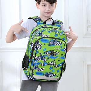 Unisex Lightweight Custom Cartoon <b>Backpack</b> Zipper Closure <b>Large</b> <b>Capacity</b> Schoolbag Primary Secondary Student School <b>Backpack</b> - Product Image 1