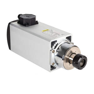 Motor de Husillo Cuadrado Refrigerado por Aire Zhong Hua Jiang de 5KW, 4 Rodamientos Cerámicos ER32, Motor de Husillo CNC para Máquina Router CNC - Product Image 4