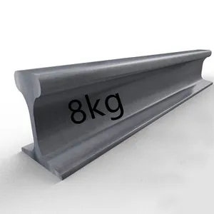 55Q 50Q Q235 ferrovia applicazione binario in acciaio leggero da 8kg con prezzo a piastra