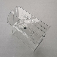 Caisse de caisse en plastique acrylique transparent, vente en gros