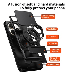 Custodia Protettiva Posteriore per <span class=keywords><strong>Cellulare</strong></span> in TPU+PC, Antiurto, Magnetica, Accessori per Telefoni Mobili per Oppo Realme 15 Pro 5G - Product Image 2