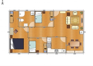 <span class=keywords><strong>Maison</strong></span> préfabriquée de <span class=keywords><strong>maison</strong></span> de conteneur d'un seul bloc mobile préfabriquée de 40 pieds - Product Image 4