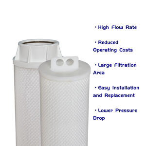 Elemento Filtrante de Alto Flujo, Cartuchos de Filtro Plegados de Gran Caudal para Sistemas de Purificación de Agua de Mar por Ósmosis Inversa - Product Image 2