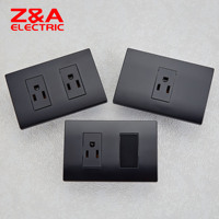 Interruptor de Pared Serie KD, Negro Mate Completo, Suministro de Fábrica, Interruptor Eléctrico para Luz, Interruptores para Casa, EE. UU.