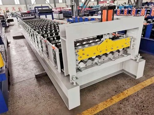 Kim loại ibr tấm lợp T8 750 hồ sơ hình thang C35 kẽm tấm mái cán hình thành máy gấp - Product Image 4