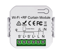 WiFi Tuya RF 433MHz Module de commutateur de rideau intelligent avec moteur de store de volet roulant à distance/électrique fonctionne avec Alexa Google Home