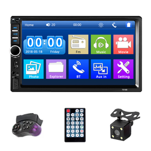 Autoradio <span class=keywords><strong>Pioneer</strong></span> double DIN 7 pouces avec lecteur MP5, FM, USB, TF, AUX et fonction Mirror Link Carplay - Product Image 1