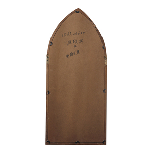 Antique Classic Rustic Cathedral <strong>Gothic</strong> Arch Style Farmhouse Windowpane Decorative Framed Customized Stand Floor Wall <strong>Mirror</strong> - Product Image 4