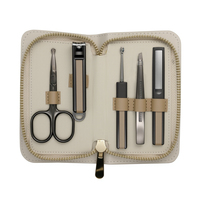 Ensemble de coupe-ongles de luxe en acier inoxydable avec repousse-cuticules et outils de manucure - Emballage en gros