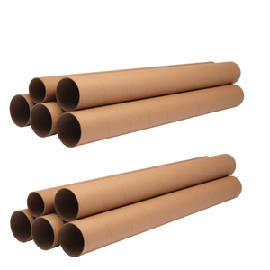 Emballage postal kraft brun personnalisé Tube de papier carton à noyau en rouleau textile de marque Vina Green Pack Vietnam - Product Image 6