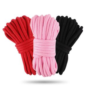 Cuerda de algodón de 10m para adultos, juegos de Bondage BDSM femeninos, juguetes <span class=keywords><strong>sexuales</strong></span> para juegos de rol <span class=keywords><strong>sexuales</strong></span>, cuerda de encuadernación para parejas - Product Image 4