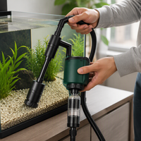 Nettoyeur de fond d'aquarium électrique, aspirateur, laveur de sable, éliminateur de déchets, 30W 36W, outil de nettoyage pour aquarium