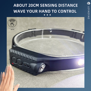Linterna <span class=keywords><strong>Frontal</strong></span> <span class=keywords><strong>Recargable</strong></span> COB 2024 con Sensor de Movimiento, Iluminación <span class=keywords><strong>Frontal</strong></span> Impermeable para Uso Diario - Product Image 6