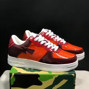 Sneakers de luxe unisexes BAPEES, lacets, antidérapantes, légères, respirantes, toutes saisons, chaussures de marche au design tendance - Product Image 5