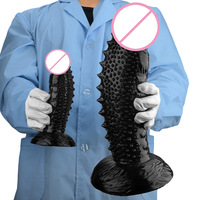 Tapón Anal con Púas, Juguete Sexual de Masturbación, Dildo Realista de PVC Suave para Mujeres
