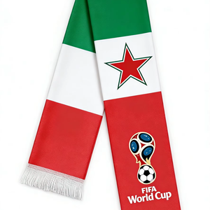 Bufanda Personalizada para Fanáticos del Fútbol, Tejido de Satén, Impresión Digital, Bufanda Deportiva para Fanáticos del Fútbol - Product Image 1