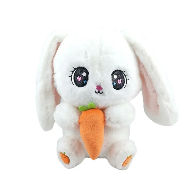 Easter gift Hold Carrot Rabbit Stuffed Animals Plush Toys Amazon 30cm Large Bunny Rabbit Toys For Children and Adult