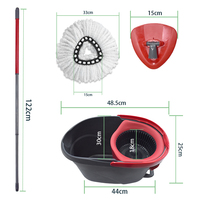 Tampons de vadrouille rotatifs à 360 degrés pour le nettoyage des sols en microfibre pour le fournisseur de produits de nettoyage ménagers O-Cedar V-iledar EasyWring