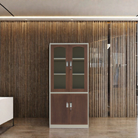 Armoire de rangement métallique convertible moderne à 2 portes, fabriquée en usine dans le Guangdong, avec serrure à clé, pour atelier et cuisine
